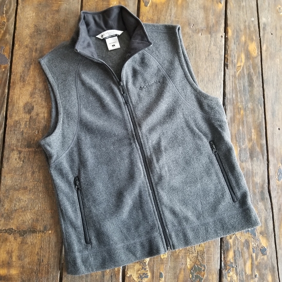 Columbia Other - Men's Columbia Gray Fleece Vest Large EUC